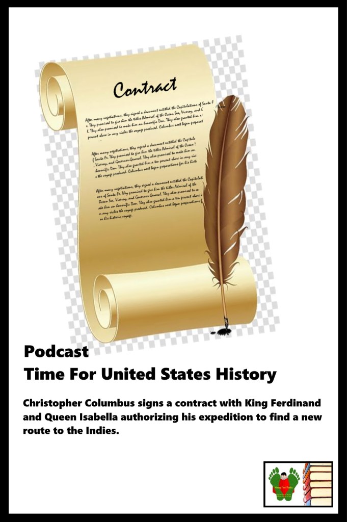 Spanish Monarchs Sign Contract with Christopher Columbus