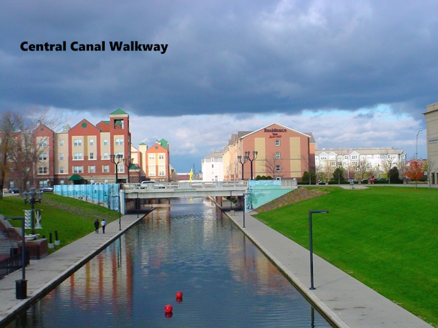 The Central Canal Walk in Indianapolis